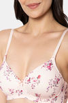 Amante Padded Non Wired Full Coverage T-Shirt Bra - Rosewater Pr — thumbnail 4